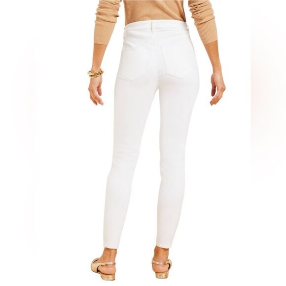 Talbots flawless five pocket jegging white denim size 10 - Picture 3 of 16